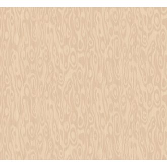   Természetes fa struktúra intarzia jellegű réteges megjelenítésben krém bézs barack és fémes karamell tónus tapéta