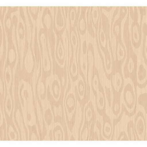 Természetes fa struktúra intarzia jellegű réteges megjelenítésben krém bézs barack és fémes karamell tónus tapéta