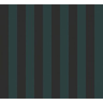   Tiszta egyenes vonalak! Szupermatt és finoman fénylő csíkos minta antracit és mély smaradgzöld tónus tapéta