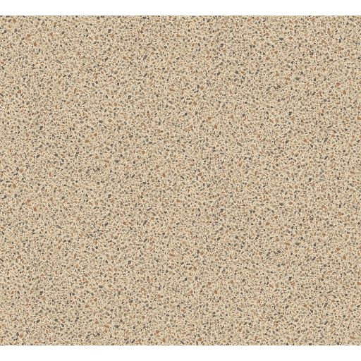 A Terrazzo stílus kortárs utánzata - ikonikus mozaikos design homokszín szürke és barna tónus fénylő mintaelemek tapéta