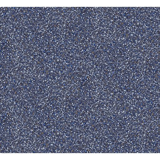 A Terrazzo stílus kortárs utánzata - ikonikus mozaikos design ultramarinkék szürke sötétkék barna és ezüst fénylő mintaelemek tapéta