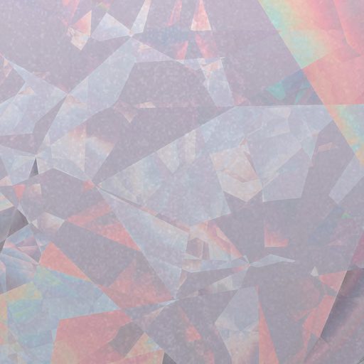 "Csiszolatlan Gyémánt" - De ez több annál! - Gyémántok kaleidoszkópja szürke rózsaszín kék és sokszínű falpanel/digitális nyomat