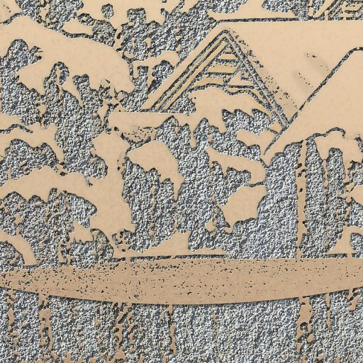 A felkelő nap vörös-aranyban fürdeti a kínai tájat szürke arany ezüst napsárga és vörös tónusok falpanel/digitális nyomat