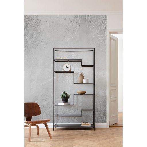 Már-már művészi beton megjelenítés szürke szürkésfehér és ezüst/fehérezüst tónusok XL falpanel/digitális nyomat