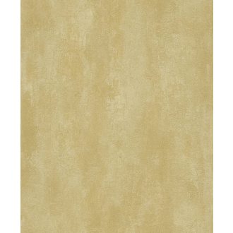   Finoman strukturált beton/vakolat/ minta aranysárga tónus fémes részletek tapéta