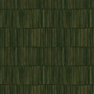   Részletgazdag bambusz paraván minta vízszintes sávokba rendezve zöld sötétzöld fekete és arany tónus fényes mintarészletek tapéta
