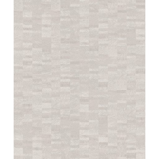 Váltakozó fa keresztmetszetek egyedi mozaik mintázata krémszürke bézs szürkésbézs tónus fémes hatás tapéta