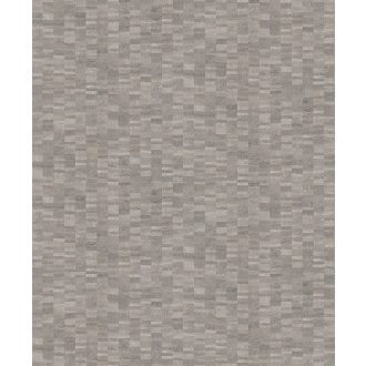   Váltakozó fa keresztmetszetek egyedi mozaik mintázata bézs szürke és ezüstszürke tónus fémes hatás tapéta