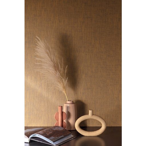 Természetes durva szövés hatású minta barna és fekete tónus tapéta