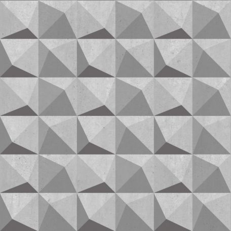 Decoprint Urban Concrete UC21333  Geometrikus három és négyszögek krémszürke szürke árnyalatok fekete tapéta