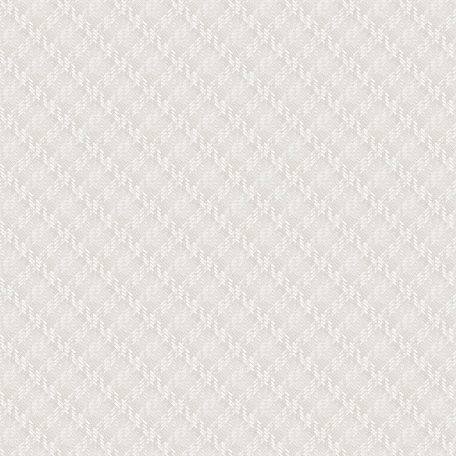 Rácsos mintázatú halszálkás szőtt design fehér/törtfehér tónus fénylő mintafelület tapéta