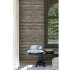   Grandeco Wanderlust WL1103 SUMAYA Natur relax vízszintes fotorealisztikus bambuszfonat szürke barna bézsarany tapéta