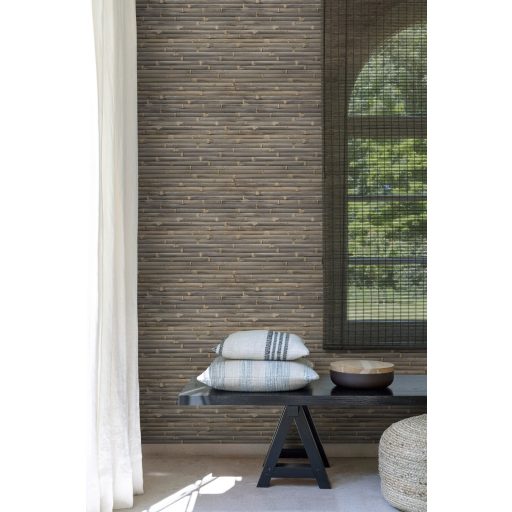 Grandeco Wanderlust WL1103 SUMAYA Natur relax vízszintes fotorealisztikus bambuszfonat szürke barna bézsarany tapéta