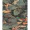 Grandeco Wanderlust WL2401 Natur Koi halak és tavirózsa levelek varázslatos vízi világa zöld sárga szines tapéta