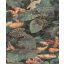 Grandeco Wanderlust WL2401 Natur Koi halak és tavirózsa levelek varázslatos vízi világa zöld sárga szines tapéta