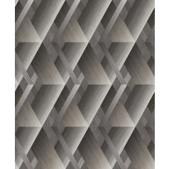   Grandeco Wanderlust WL2601 Rockwell Geometrikus háromdimenziós minta szálcsiszolt felület fehér szürke szürkésbézs tapéta