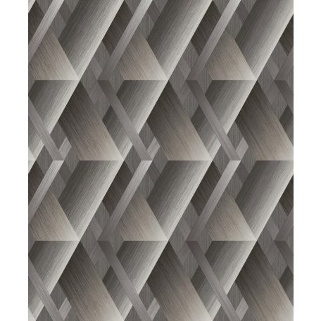 Grandeco Wanderlust WL2601 Rockwell Geometrikus háromdimenziós minta szálcsiszolt felület fehér szürke szürkésbézs tapéta