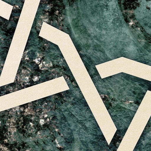 Modern grafikai műalkotás - Csillagfény smaragd beton háttéren smaragdzöld fekete és bézsarany arany tónusok falpanel digitális nyomat