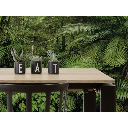 A trópusi erdő legmélyén átszűrődő napfényben zöld szürke barna és napfényfehér tónusok falpanel/digitális nyomat