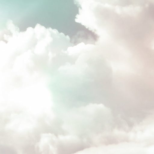 Álomszerű pasztellszínű felhők kivételes megjelenése fehér zöld/zöldeskék korall barna és szürke tónusok falpanel/digitális nyomat