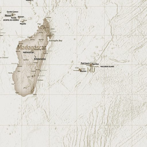Több évtizedes retro megjelenésű világtérkép bézs barna szürke szürkésbarna tónusok falpanel/digitális nyomat
