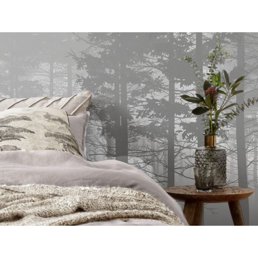 Misztikus és titokzatos kerdő ködpárában fehér szürke és fekete tónusok falpanel/digitális nyomat