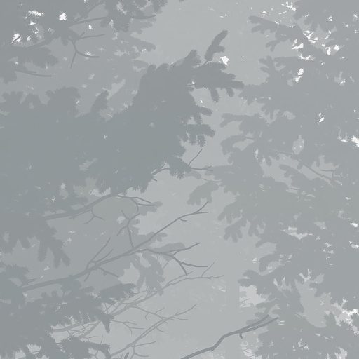 Misztikus és titokzatos kerdő ködpárában fehér szürke és fekete tónusok falpanel/digitális nyomat