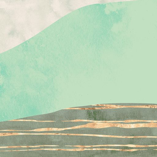 Elvont mégis könnyen beazonosítható - Hegyek folyók és a nap különös hangulata krém rózsaszín sárga sokszínű falpanel/digitális nyomat