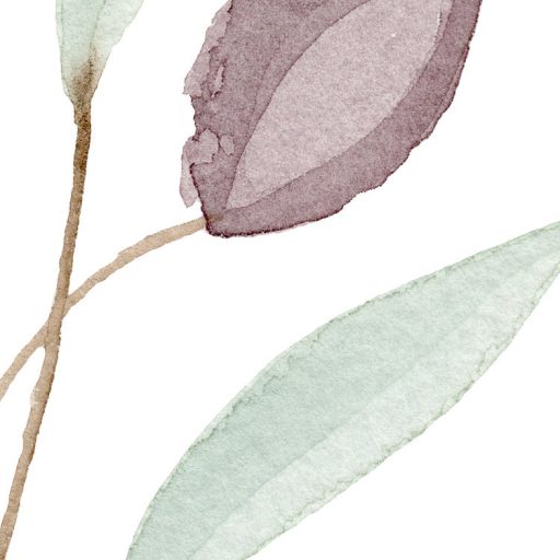 Friss tengeri szellőben ringatózó levelek virágok fehér zöld kék sokszínű tónus falpanel/digitális nyomat