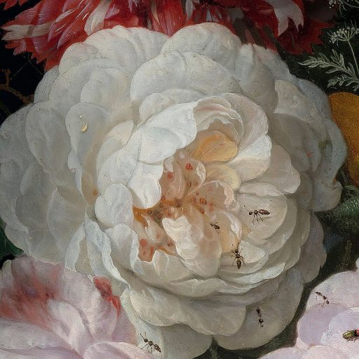 Lélegzetelállító romantikus virágcsokor kifinomult geometriai alapon színtenger falpanel/digitális nyomat